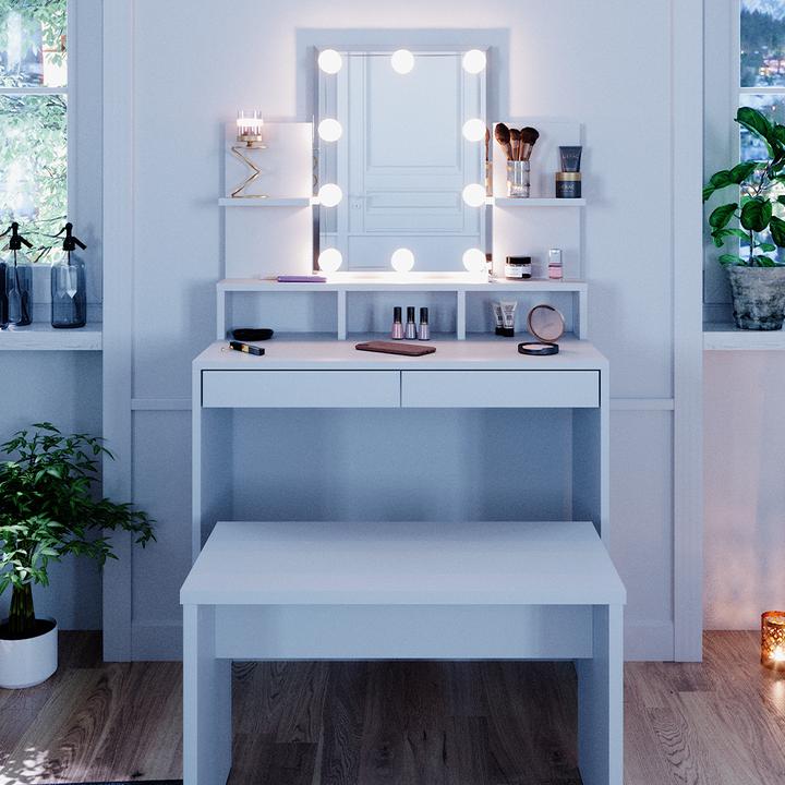 Image du produit Vicco Ania avec éclairage LED et banc (80 x 40 x 139.60 cm)