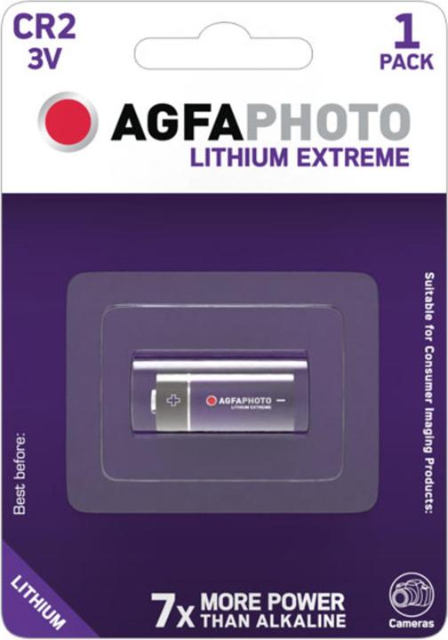 AGFAPHOTO Lithium CR 2 (1 Stk., CR2, 750 mAh)