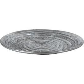 Vassoio, Tablett Ceara Silber Metall 39X39X2Cm
