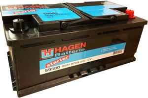 Image du produit Hagen Batterie de démarrage 12V 95Ah 800A (12 V, 95 Ah, 800 A)