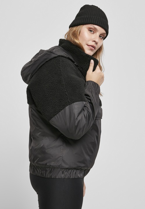 Image du produit Urban Classics Ladies Sherpa Mix Pull Over Jacket (3XL)