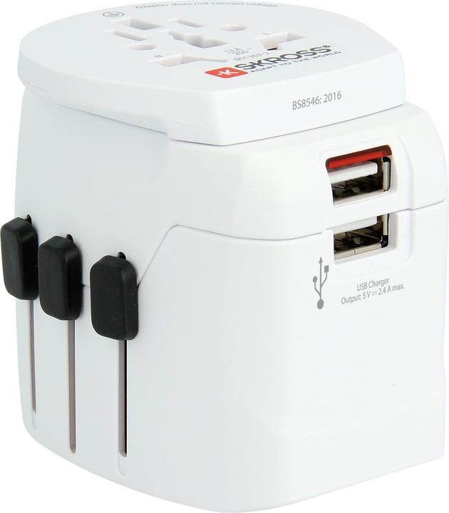 Skross World Adapter Pro Light USB - World