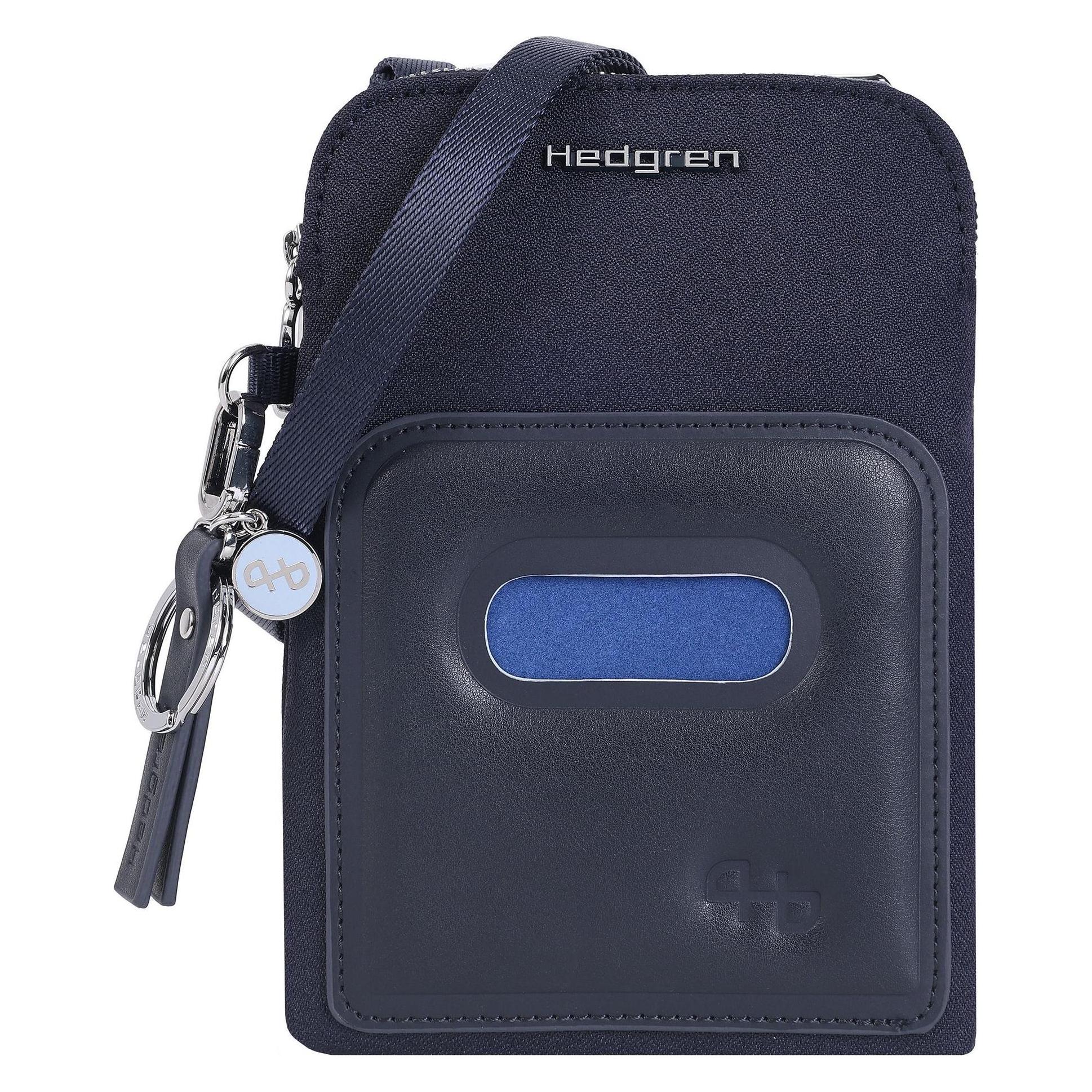 Hedgren, Herren, Handtasche, Fika Handytasche Rfid 12, 5 Cm, Blau