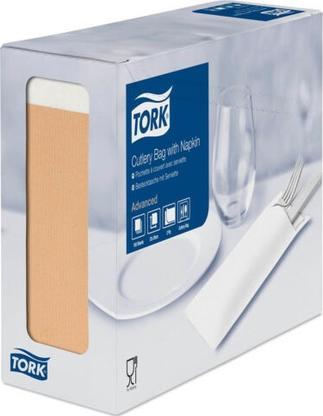 Actual product image Tork 100 Bestecktaschen braun 6,0 x 19,5 cm (100 x)