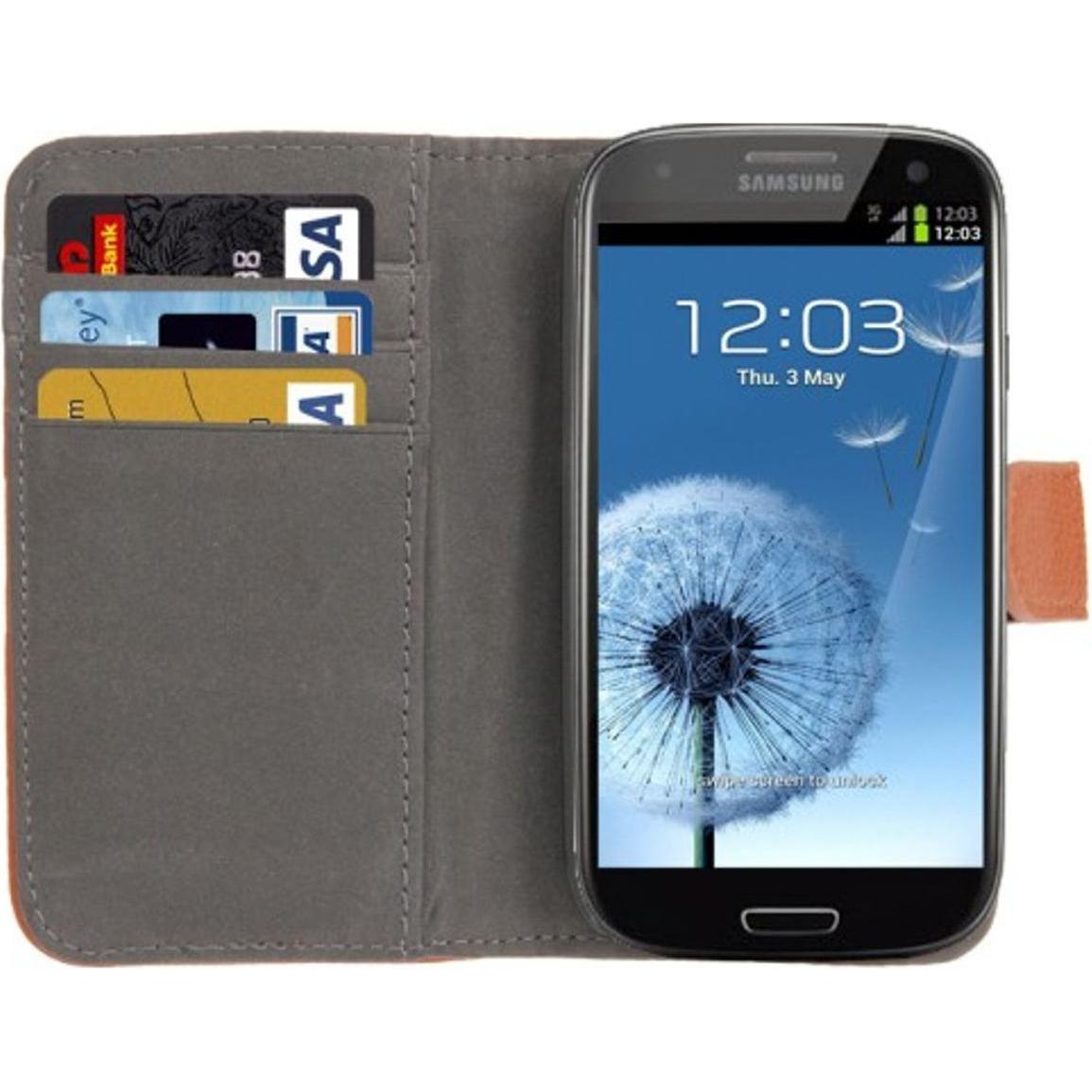 Thumbnail - König Design Schutzhülle Handytasche (Flip Quer) für Handy Samsung Galaxy SIII i9300 (Samsung Galaxy S III I9300), Smart...
