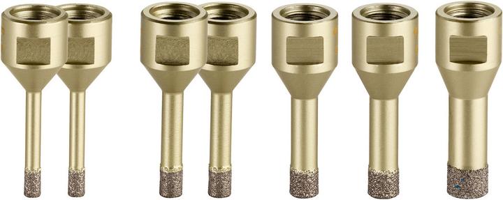 Actual product image Metabo Tile diamond core bit set "Dry", 7 pieces (6 mm, 12 mm, 14 mm, 10 mm, 8 mm)