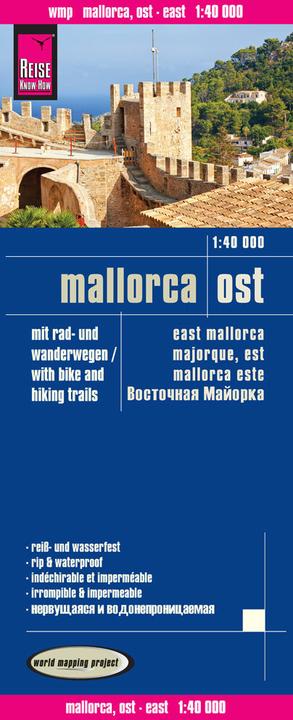 Produktbild Mallorca Ost Wanderkarte 1 : 40 000