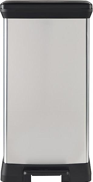 Productafbeelding Curver Decobin Duo Prullenbak - 23L+23L - Rechthoekig - Zilver metallic (46 l)