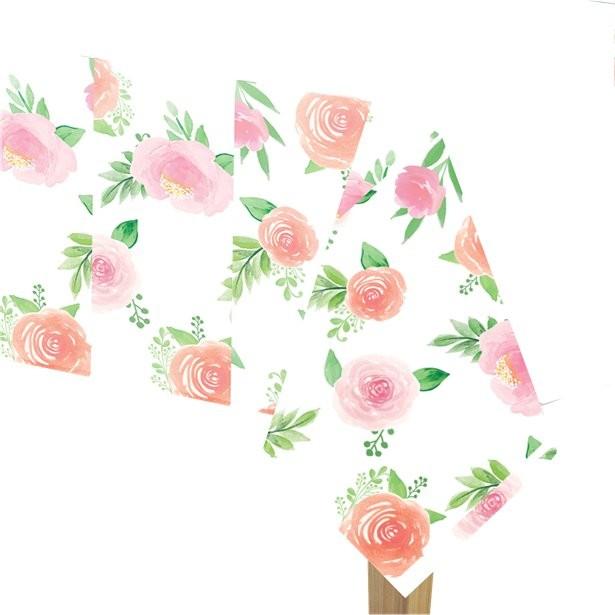 Image du produit Amscan Nappe florale (259 x 137 cm)