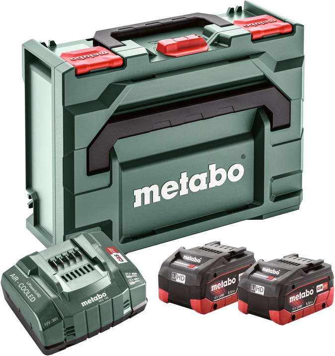 Actual product image Metabo Basic set 2 x LiHD 5.5 Ah ML (18 V)