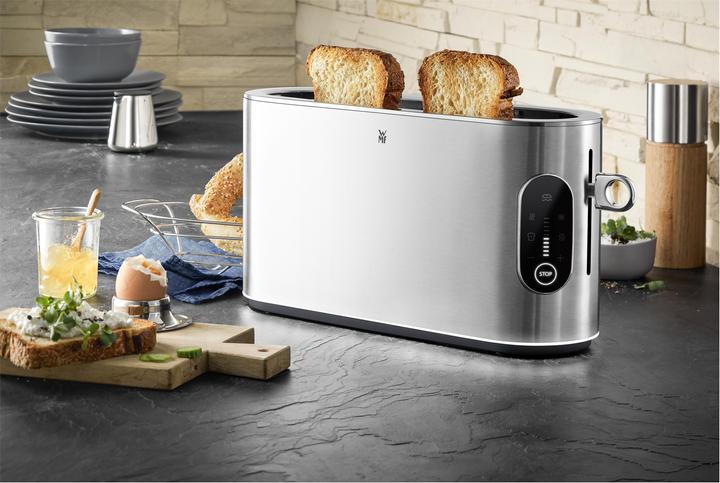 Produktbild WMF Lumero Langschlitz Toaster mit Brötchenaufsatz