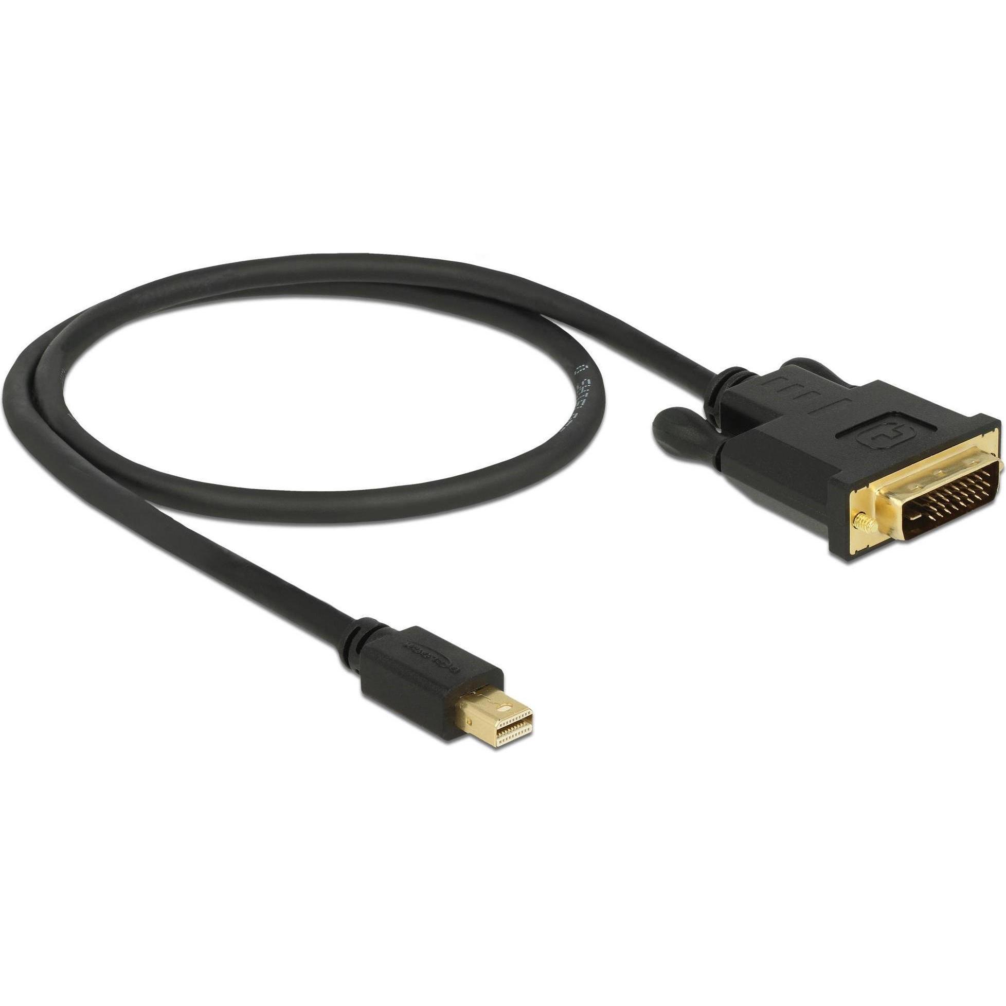 Thumbnail - Delock Mini DisplayPort — DVI (0.50 m, DisplayPort, DVI), Video Kabel
