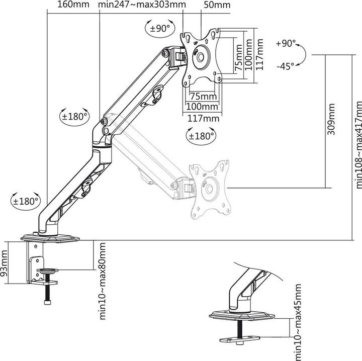 Produktbild Maclean MC-906 (Tisch, 35")