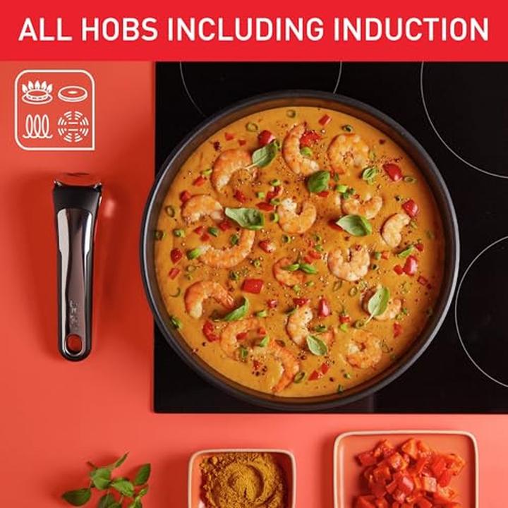Produktbild Tefal Ingenio Preference On 13-teiliges Set (Wok Pfanne, Pfannenset + Topfset, Kochtopf, Bratpfanne, Stielkasserolle, Edelstahl)