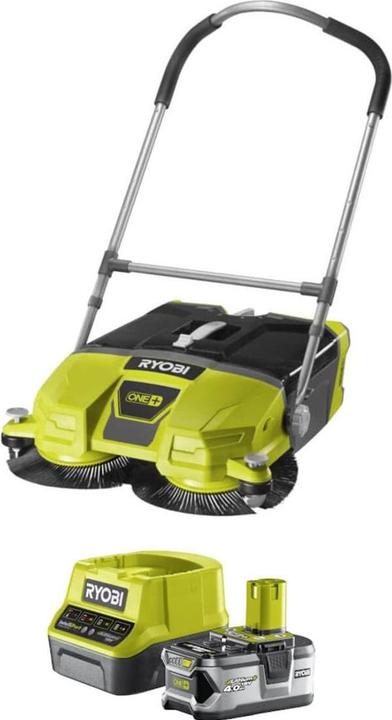 Aim TTi RYOBI 18V ONE+ Akku Kehrmaschine R18SW3-0 - inklusive 4,0 Ah Lithium-Ionen-Akku und Schnellladegerät