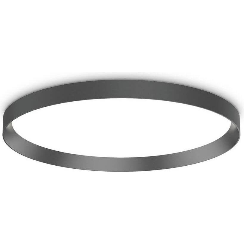 Ideal lux, Wandleuchte + Deckenleuchte, FLY LED Deckenleuchte 53W ⌀600mm Schwarz IP40 neutralweiss 306612 (8000 lm)