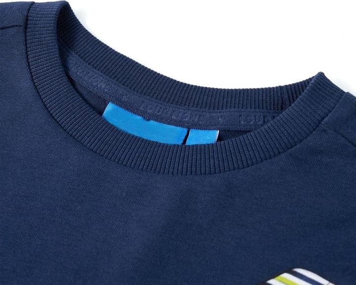 Immagine prodotto vidaXL Camicia da bambino a maniche lunghe blu navy 92,Materiale: 100 (92)