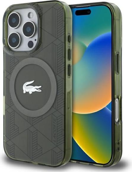 Lacoste LCHMP16LUBSB iPhone 16 Pro 6.3" khaki hardcase IML Blend Monogram MagSafe (Apple iPhone 16 Pro)