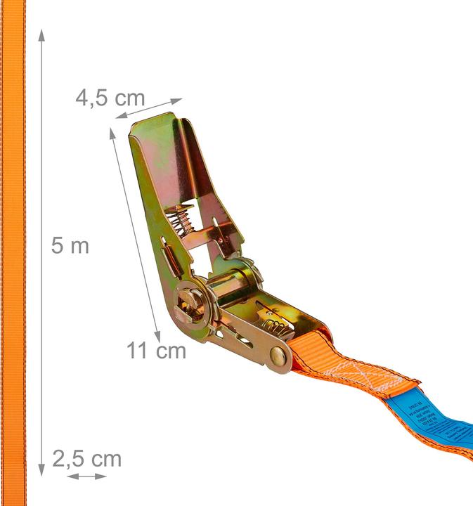 Image du produit Relaxdays 4x sangles de serrage