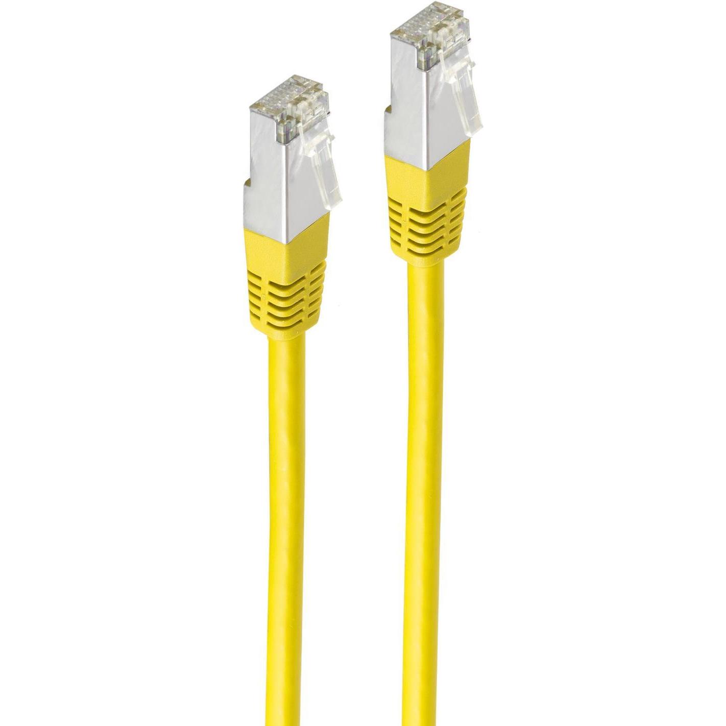 Shiverpeaks BS75711-HY Netzwerkkabel Gelb 1 m Cat6 S/FTP (S-STP) (S/FTP, CAT6, 1 m), Netzwerkkabel