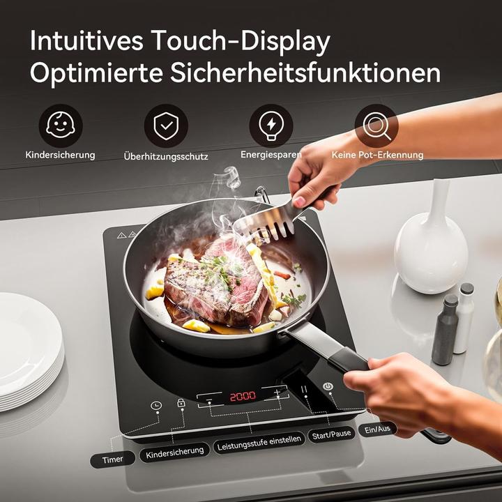 Image du produit Cooknano Induktionskochfeld mit Touch-Display