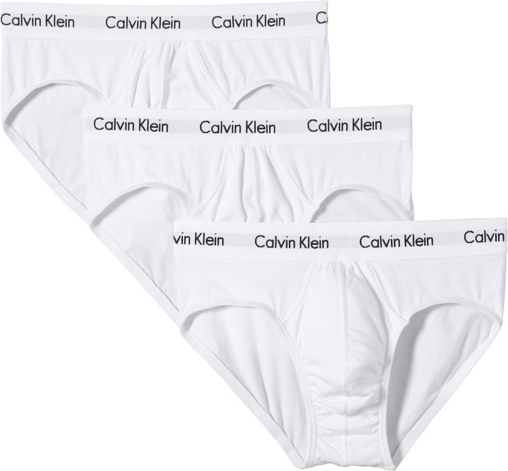 Produktbild Calvin Klein Slip "Cotton Stretch" Weiss (S, 3er Pack)