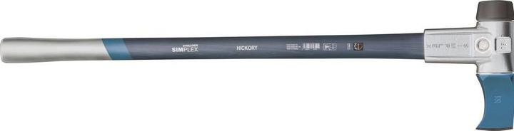 Actual product image Halder Splitting hammer super plastic Simplex Ø 60 mm, hickory handle & malleable cast iron body (4100 g)