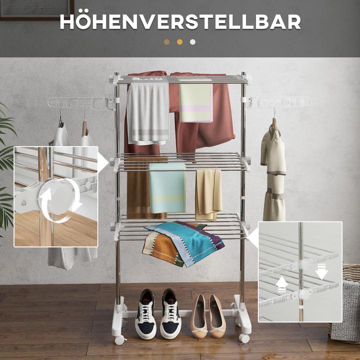Produktbild Homcom Mobiler Wäscheständer (1.42 m)