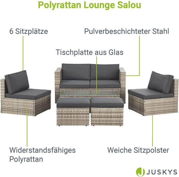 Immagine prodotto Juskys Polyrattan Lounge Salou