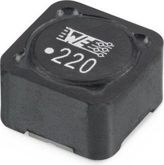 Actual product image Würth Power inductors, SMT, shielded, WE-PD, 10uH, 2A, 26MHz, 49mOhm, pack of 5 pieces