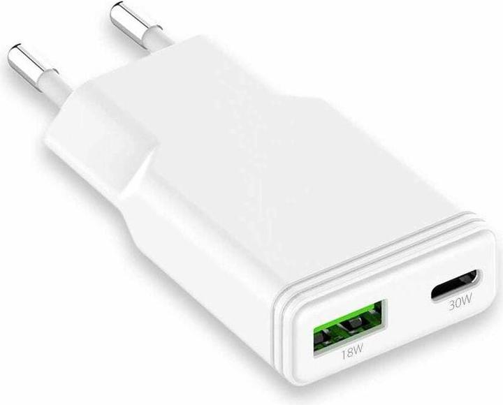 Produktbild LMP Dual Port Power Adapter 30W Ultra Slim & Kabel (30 W, 2 Ports)