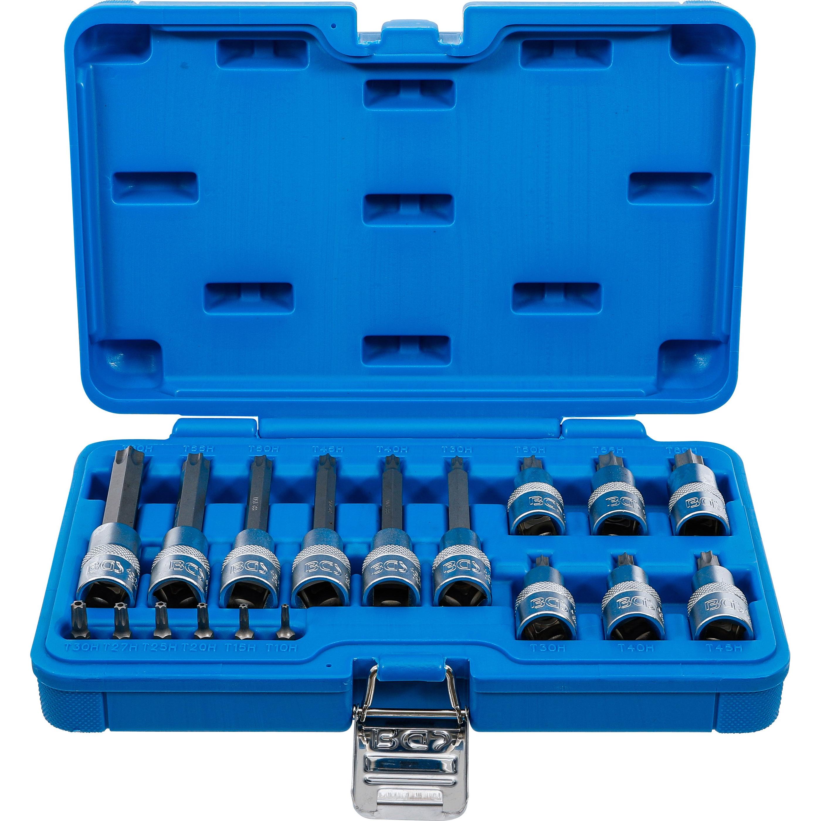 BGS, Chiave a bussola, Set di inserti per bit Unità quadra 6,3 mm (1/4") / 12,5 mm (1/2") Profilo a T (per Torx) con B