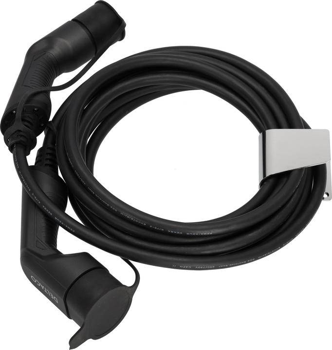 Produktbild Deltaco Kabelhalterung, Wandhalterung Edelstahl für EV-Ladekabel