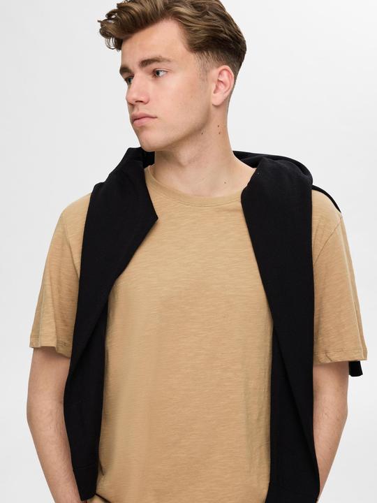 Image du produit Selected Homme T-shirt en coton filé flamme (XXL)