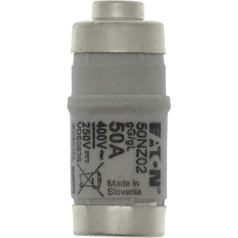 10x Eaton, Sicherung, Sicherungseinsatz, Niederspannung, 50 A, AC 400 V, 50 kA, D02, gR, IEC, ultra rapid 50NZ02R (Diaze...