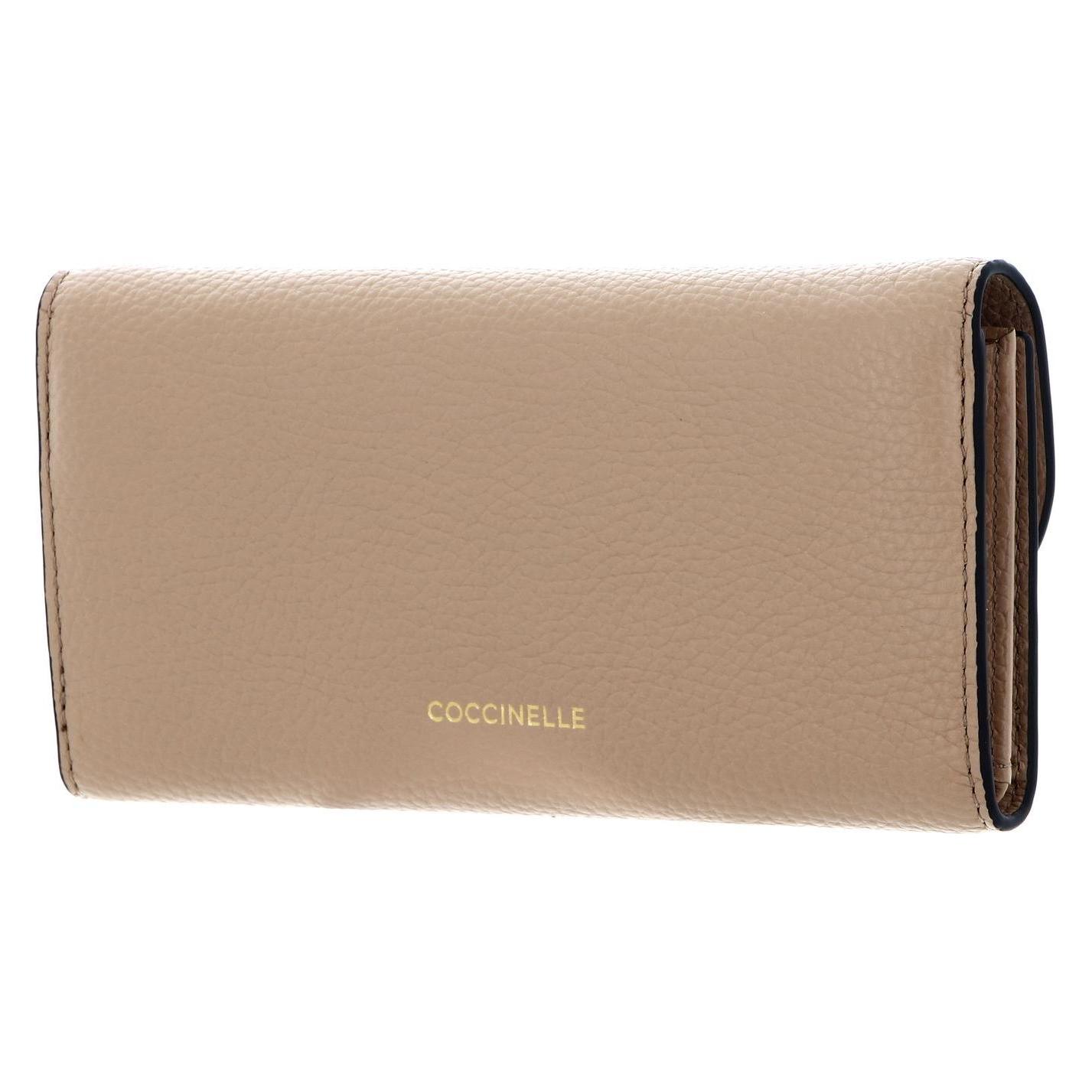 Coccinelle, Damen, Portemonnaie, Magie Wallet Grained Leather, Beige