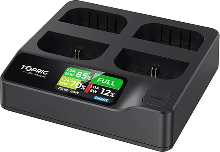 Accsoon Toprig 100W 4-Bay LP-E6 Fast Charger (BC03) (Caricabatterie per fotocamere)