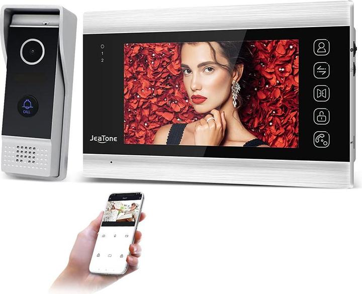 Actual product image JeaTone WiFi video door intercom system