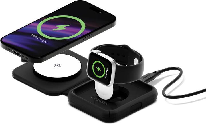 Immagine prodotto Cygnett MagTravel Qi2.0 2-in-1 (20 W)