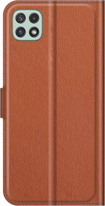Actual product image Cover-Discount Galaxy A22 5G - leather case cover brown (Samsung Galaxy A22 5G)
