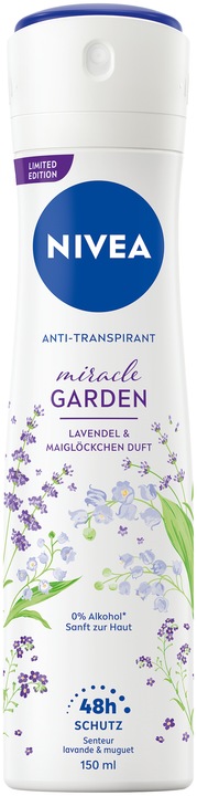 Produktbild NIVEA Miracle Garden Lavendel & Maiglöcken (Spray, 150 ml)