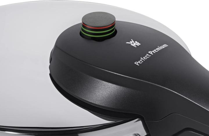 Immagine prodotto WMF Schnellkochtopf 4,5l Dampfkochtopf Perfect Premium Induktion Edelstahl 18/10 (22 cm, Cucina a vapore, Acciaio inossidabile)