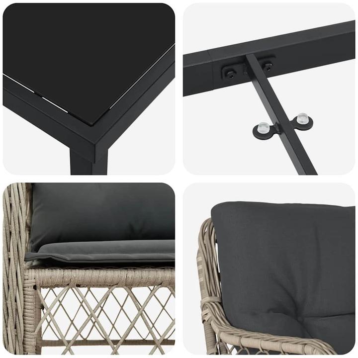 Produktbild vidaXL Garten Essgruppe (160 x 80 x 73 cm)