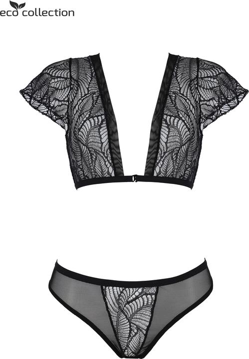 Produktbild ECO Collection Leafa Bralette Set black (S, M)