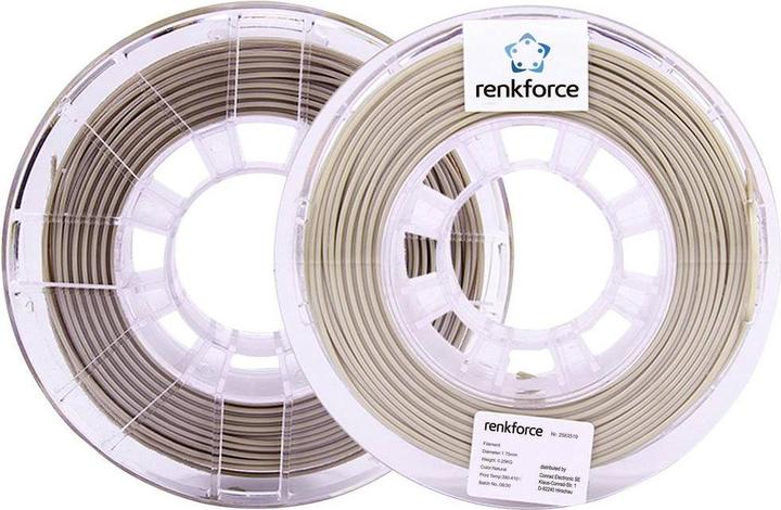 Produktbild Renkforce RF-5167038 Peek Filament PEEK 1.75mm 250g Buche natur 1St. (PEEK, 1.75 mm, 250 g)