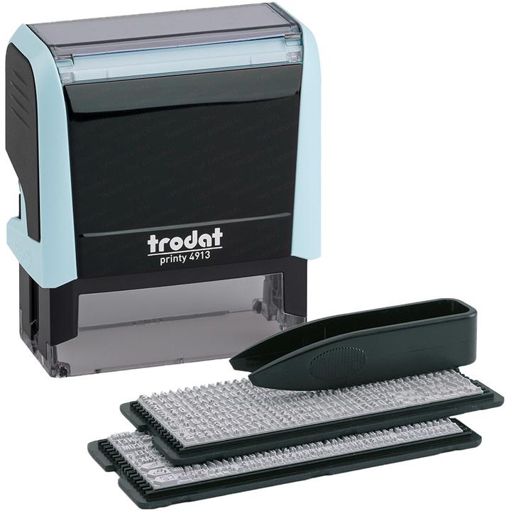 Produktbild Trodat Typomatic Printy 4.0 Pastell Edition, selbstfärbender Stempel zum Selbersetzen