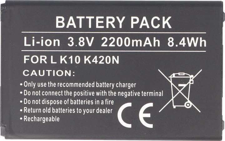 Image du produit AccuCell Akku LG K10 K420N, BL-45A1H, EAC63158301, incl. IC chip