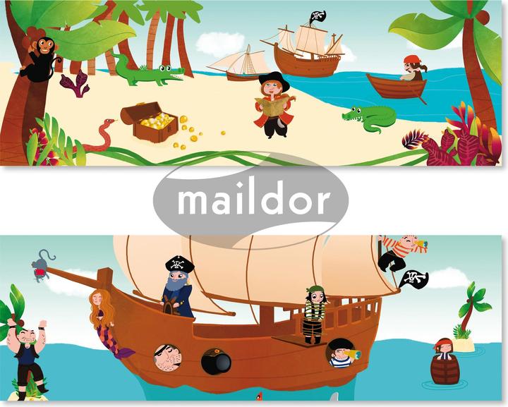 Produktbild My Mandarine Motivsticker Story 2 in 1 Set Piraten