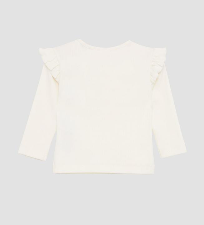 Produktbild S.Oliver T-Shirt Weiches Langarmshirt aus elastischer Rippware mit Stickerei (92)