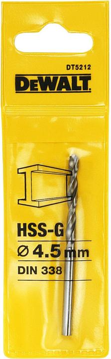 Actual product image DeWalt Metal drill (4.5 millimetres)